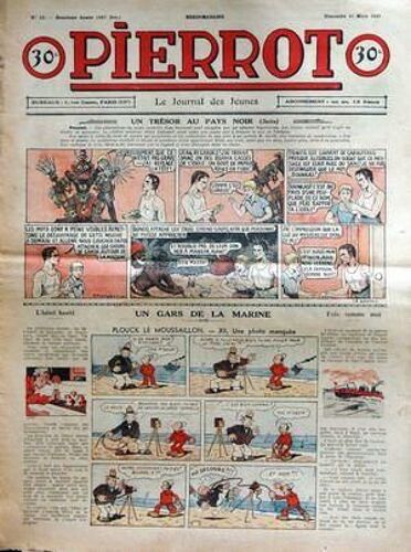 Pierrot N° 12 Du 21/03/1937 - Le Journal Des Jeunes.