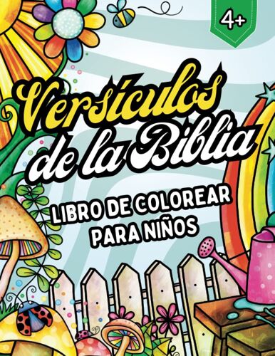 Versículos De La Biblia Libro De Colorear Para Niños: 50 Bellas Ilustraciones Religiosas Con Versos Bíblicos De Las Sagradas Escrituras Fáciles De ... Y Adolescentes Cristianos (Spanish Edition)