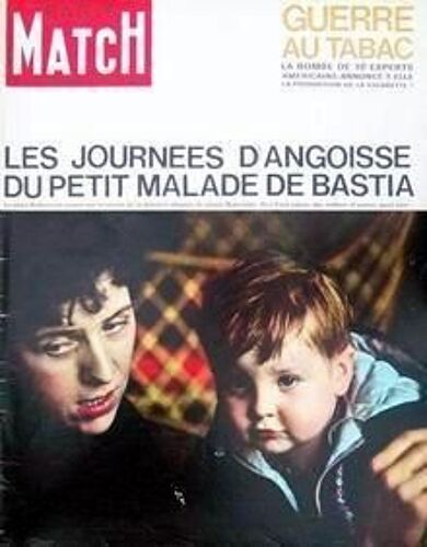 Paris Match N° 772 Du 25/01/1964 - Guerre Au Tabac - La Bombe De Dix Experts Americains. Les Journees D'angoisse Du Petit Malade De Bastia.Robert Est Soigne Par Le Serum Naessens. B.B. Au Bresil Ferdinand De Lesseps Et Le Canal De Panama Franâ¿Ois...