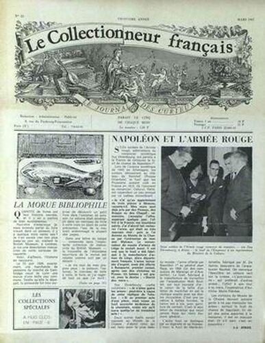 Collectionneur Francais (Le) N° 23 Du 01/03/1967 - Napoleon Et L'armee Rouge  -   Ehrenbourg  -   J.J. Jonas - La Morue Bibliophile.