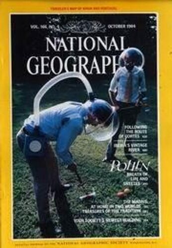 National Geographic Magazine N° 166 Du 01/10/1984 - Following The Route Of Cortes - Iberia's Vintage River - Polien - The Maoris - Your Society's Newest Biulding.