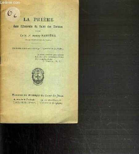 La Priere Dans L'economie Du Salut Des Hommes