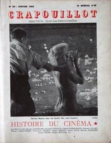 Crapouillot N° 59 Du 01/01/1963 - Histoire Du Cinema - Rene Clair - Maurice Bardeche - F. Vinneuil - P. Darrigrand - G. Allary - P. Labracherie - A. Arnoux - V. Perrot - H. Baur - M. Gromaire - J. Erebe - P. Boussel.