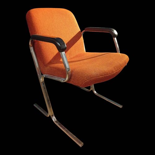 Fauteuil De Bureau Vintage Rtro Orange