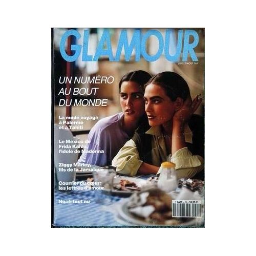 Glamour N° 35 Du 01/08/1991 - Un Numero Au Bout Du Monde - La Mode Voyage A Palerme Et A Tahiti - Le Mexico De Frida Kahlo  -   Idole De Madonna - Ziggy Marley  -   Jamaique - Noah Tout Nu.