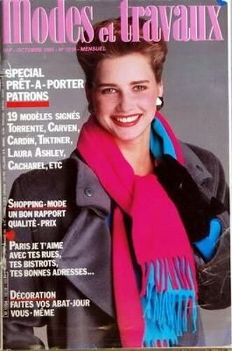 Modes Et Travaux N° 1019 Du 01/10/1985 - Special Pret-A-Porter   -   Patrons - 19 Modeles Signes Torrente  -   Carven   -   Cardin   -   Tiktiner   -   Laura Ashley  -   Cacharel - Shopping-Mode - Paris  -   Tes Bistrots   -   Tes Bonnes Adresses ...