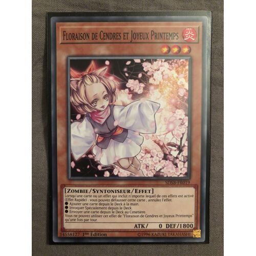Carte Yu-Gi-Oh Sdsb-Fr019 Floraison De Cendres Et Joyeux Printemps