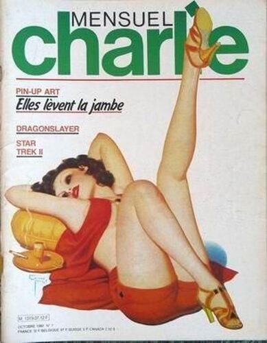 Charlie Mensuel N° 7 Du 01/10/1982 - Pin-Up Art - Dragonslayer - Star Trek Ii.
