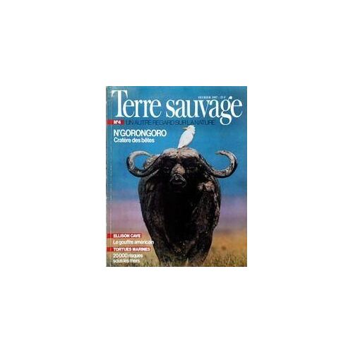 Terre Sauvage N° 4 Du 01/02/1987 - N'gorongoro - Ellison Cave  -   Le Gouffre Americain - Tortues Marines.