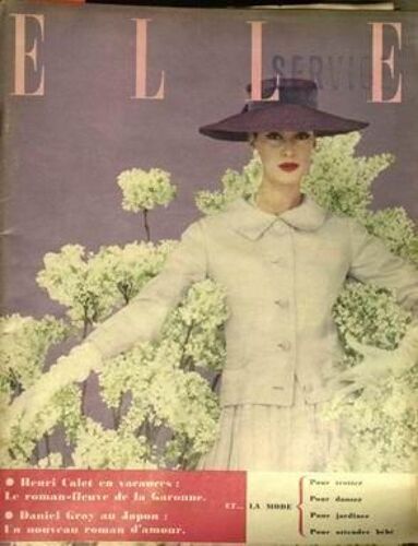 Elle N° 542 Du 14/05/1956 - Henri Calet En Vacances - Le Roman-Fleuve De La Garonne. Daniel Gray Au Japon - Un Nouveau Roman D'amour. La Mode....