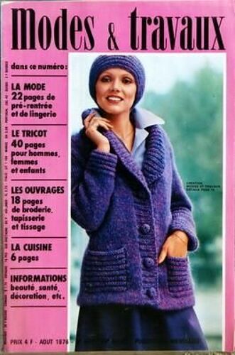 Modes Et Travaux N° 909 Du 01/08/1976 - La Mode - Le Tricot - Les Ouvrages - La Cuisine - Informations Beaute  -   Sante   -   Decoration