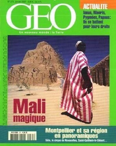 Geo 2002 (N°275) Mali - Montpellier Ete Sa Region - Innus  -   Maoris  -   Pygmees  -   Papous  -   Leurs Droits