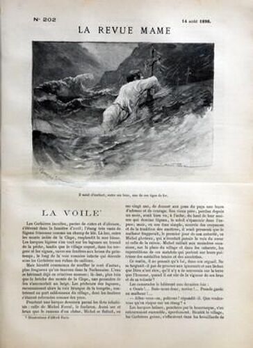 Revue Mame (La) N° 202 Du 14/08/1898 - La Voile  -   Illustration De Alfred Paris - Le Metier De Couturiere