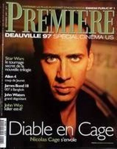 Premiere N° 246 Du 01/09/1997 - Deauville 97  -   Special Cinema Us - Star Wars - Alien 4 - James Bond 18 - John Waters - John Woo - Diable En Cage  -   Nicolas Cage.
