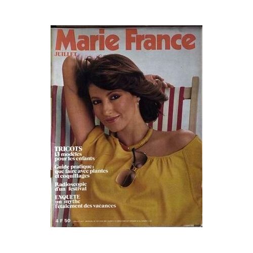 Marie France N° 257 Du 01/07/1977 - Tricots - Modeles Enfants - Les Plantes Et Coquillages - Radioscopie D'un Festival - L'etalement Des Vacances.