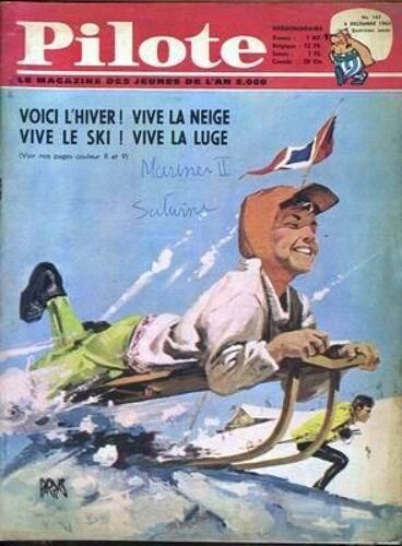 Pilote N° 163 Du 06/12/1962 - Hiver  -   Neige  -   Ski.