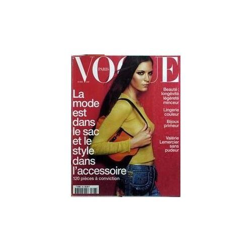 Vogue Paris N° 796 Du 01/04/1999 - La Mode Est Dans Le Sac Et Le Style Dans L'accessoire  -  Beaute  -   Longevite  -  Lingerie  - Bijoux Primeur - Valerie Lemercier.