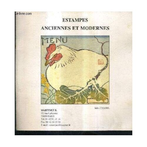 Catalogue De Ventes Aux Encheres - Estampes Anciennes Et Modernes .