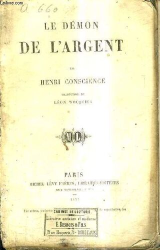 Le Demon De L'argent / Traduction De Leon Wocquier.