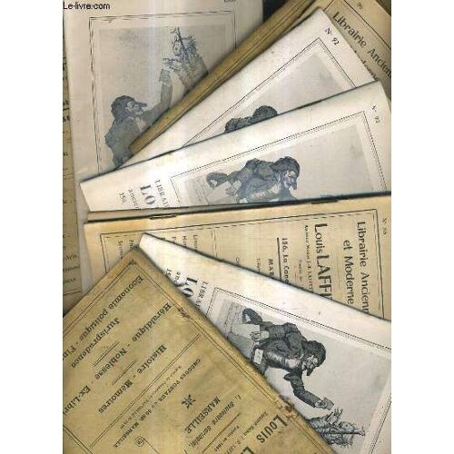 Lot De 14 Catalogues De La Librairie Louis Laffitte - Librairie Ancienne Et Moderne - N°56 1930 + N°70 1934 + N°67 1933 + N°95 1968 + N°87 1963 + N°86 1962 + N°84 1961 + N°85 1962 + N°88 ...