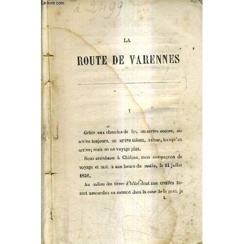 La Route De Varennes.