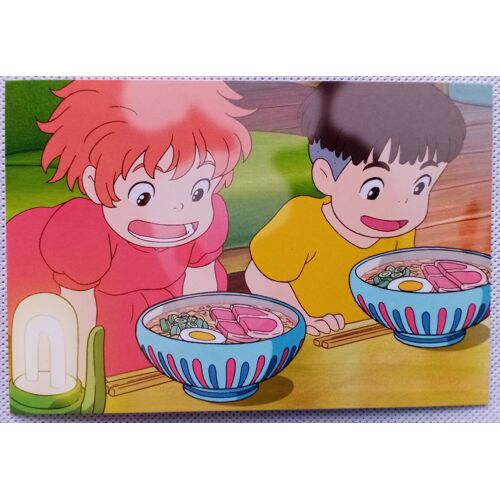 Ponyo Sur La Falaise / Gake No Eu No Ponyo - Carte Postale 14,2 X 9,6 Cm (Miyazaki, Studio Ghibli)