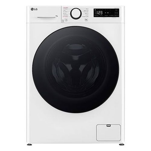 Lave-linge 9kg LG F94R56WHS - 68L - Moteur AI Direct Drive - Steam - Smart Diagnosis