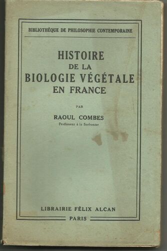 Histoire De La Biologie Végétale En France