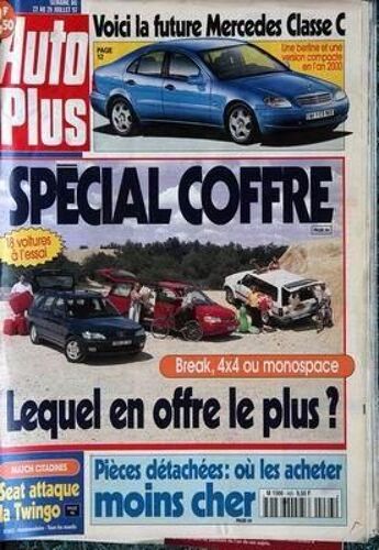 Auto Plus N° 463 Du 22/07/1997 - Special Cofre - Break  -   4x4 Ou Monospace - Pieces Detachees - Seat Attaque La Twingo - La Future Mercedes Classe C.