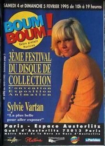 Boum Boum N° 690 Du 30/01/1995 - 3eme Festival Du Disque De Collection - Sylvie Vartan.