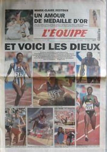 Equipe (L') N° 15621 Du 26/07/1996 - Marie-Claire Restoux - Les Dieux - Christie - Ottey - Johnson - Bubka - Lewis - Edwards - Perec Et Morceli.