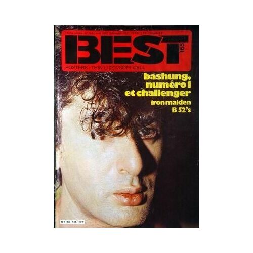 Best N° 165 Du 01/04/1982 - Alain Bashung - Brian Setzer - Human League - Heaven 17 - Crazy Cavan - Classes X - Thin Lizzy-Slf Cell - Iron Maiden.