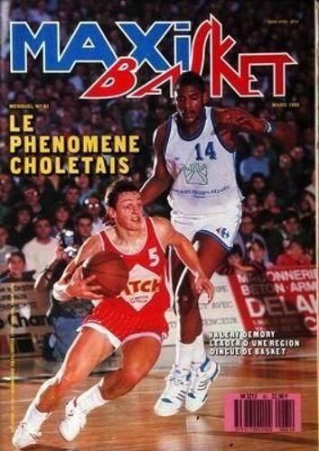 Maxi Basket N° 61 Du 01/03/1988 - Le Phenomene Choletais - Valery Demory.