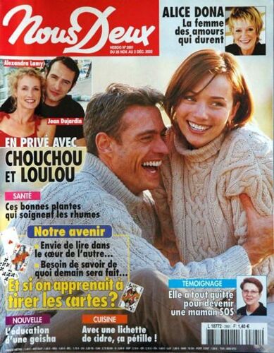 Nous Deux N° 2891 Du 26/11/2002 - Alice Dona - A. Lamy Et Jean Dujardin - Les Plantes - Notre Avenir - Cuisine  -   Le Cidre - L'education D'une Geisha.