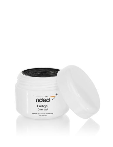 Nded - Gel Uv De Couleur - Bullet Hole Argent - 2653 