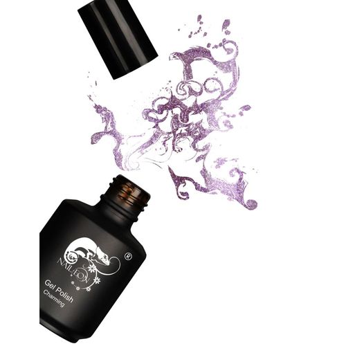 Nail Eon -  Temptation In Purple - Vernis Semi Permanent Charming - French Manucure 