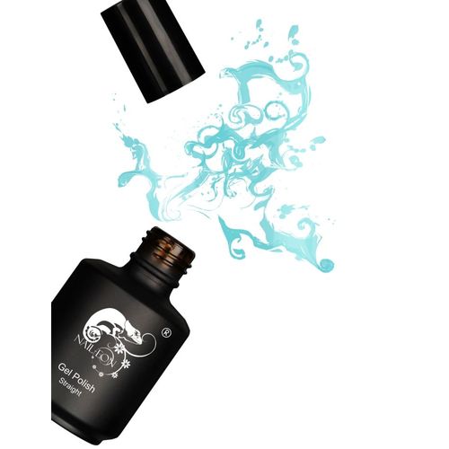 Nail Eon - Straight Lido Blue - Vernis Gel - Semi Permanent Nail Art - French Manucure 