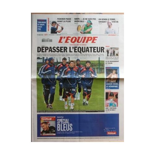 Equipe (L') N° 19685 Du 27/05/2008 - Foot - Depasser L'equateur - Cyclisme - Giro - Contador La Vie En Rose - Basket - Joakim Noah Le Derapage - Rugby - Toulon - Gasquet S'en Va - Nadal Et Federer - Roland-Garros