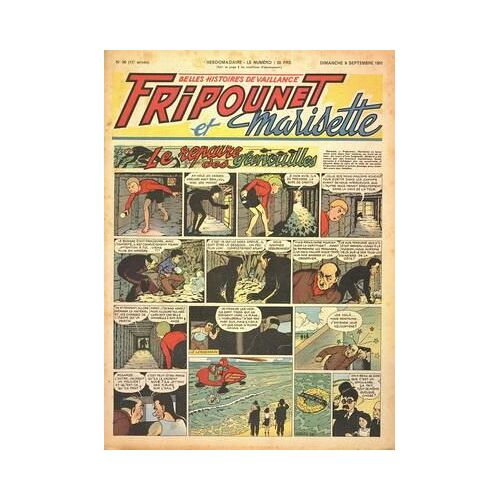 Fripounet Et Marisette N° 36 Du 09/09/1951 - Le Repaire Des Grenouilles - Sylvain - Sylvette Et Leurs Aventures