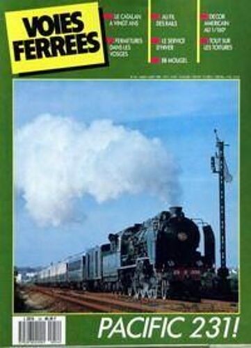 Voies Ferrees N° 54 Du 01/07/1989 - Le Catalan A Vingt Ans - Fermetures Dans Les Vosges - Au Fil Des Rails - Le Service D'hiver - Bb Mougel - Decor Americain Au 1  -  160e - Tout Sur Les Toitures Ôçô Pacific 231 !.