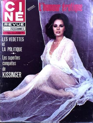 Cine Tele Revue N° 9 Du 28/02/1974 - L'humour Erotique. Les Vedettes Et La Politique. Les Conquetes De Kissinger. Giovanna Halli -  Jean-Pierre Cassel.