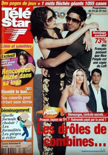Tele Star N° 1390 Du 19/05/2003 - Nice People Est Une Copie Du Loft - Alizee - Le Bac - Demenagement.