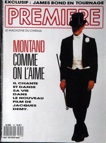 Premiere N° 140 Du 01/11/1988 - James Bonds En Tournage - Montand  -   Jacques Demy.