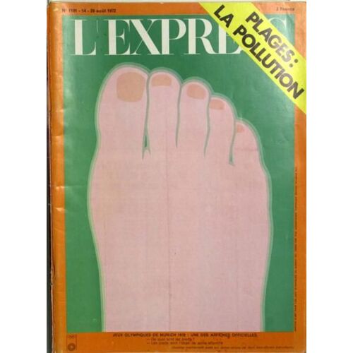 Express (L') N° 1101 Du 14/08/1972 - Plages - La Pollution. Jeux Olympiques De Munich 1972.