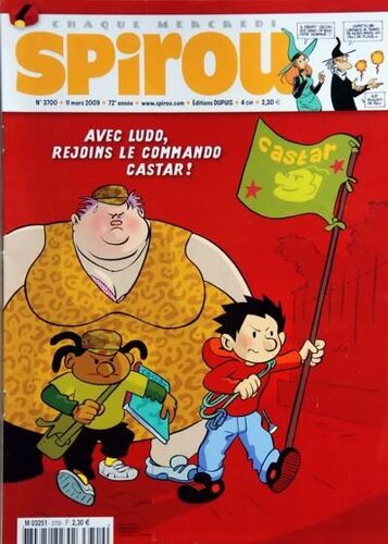 Spirou  N° 3700 Du 11/03/2009 - Avec Ludo Rejoins Le Commando Castar