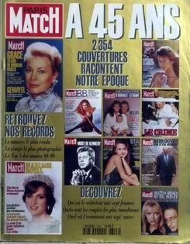 Paris Match N° 2355 Du 14/07/1994 - Les 45 Ans De Paris Match. 45 Ans De Couvertures 45 Eme Anniversaire Afrique Du Sud : Le Cap Alger L'horreur En Direct Charles D'angleterre Claudia Schiffer En Finir Avec Tcherbonyl Gabriel Garcia Marquez Hillar...
