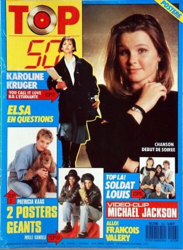Top 50 N° 153 Du 06/02/1989 - Karoline Kruger - Elsa - Patricia Kaas - Milli Vanilli - Francois Valery - Michael Jackson - Soldat Louis - Debut De Soiree