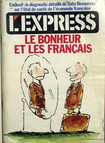 Express (L') N° 1367 Du 19/09/1977 - Le Diagnostique De - Data Ressources - Sur L'etat De Sante De L'economie Francaise. Le Bonheur Et Les Francais.