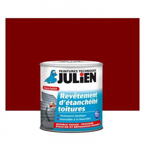 JULIEN Revêtement d'étanchéité toitures Rouge Brique Mat 2,5 L