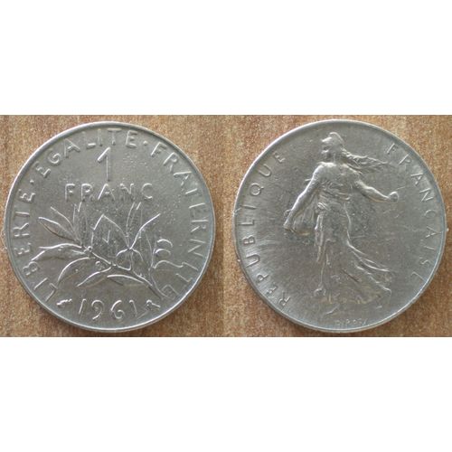 France 1 Franc 1961 Semeuse Piece Francs